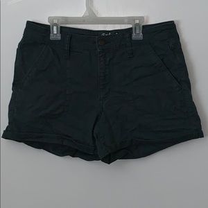 Turquoise jean shorts